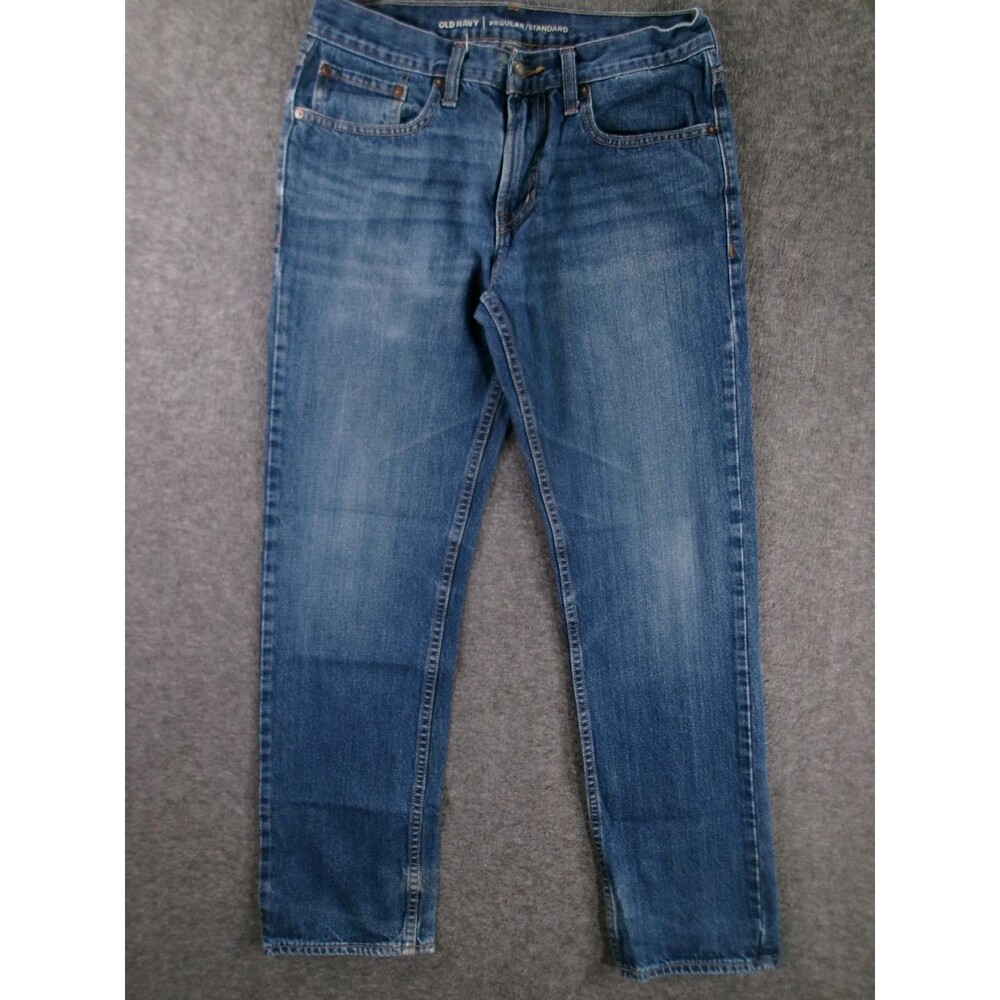 Old Navy Jeans Men 29X30 Blue Straight Leg Regular Fit Medium Wash Casual